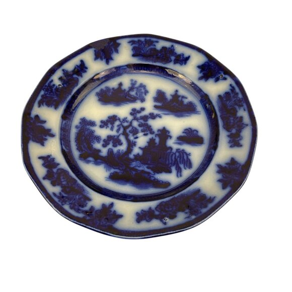 Wedgewood Ironstone Chapoo 9" Blue & White Decorative Plate - Picture 7 of 7